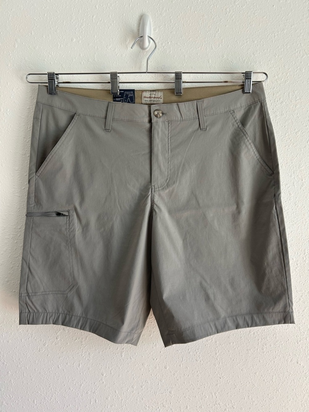 Men's Performance Shorts Size 40 Gray Quick Dry Weatherproof Brand Packable